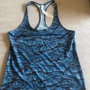 Lululemon racerback camo multi color blue/green